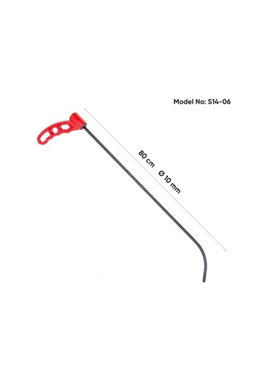 73 Cm 10mm 360 Derece Döner Başlı Yassı Açık Uçlu Kılıç Çubuk S14-06