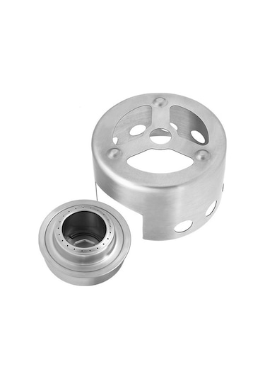 Wondernest Açık Piknik Sobası Paslanmaz Çelik Taşınabilir Mini Alkol Sobası Kapaklı Renkli Seçenekli Çok Renkli