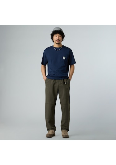 The North Face Mountain Logo Relaxed S/s Pocket Tee Erkek T-shirt-32344 Lacivert