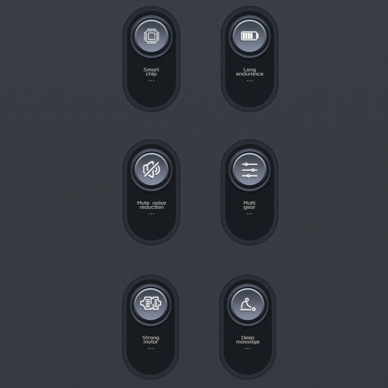 Padalink Kas Geliştirici Masaj Aleti: 6 Seviye Titreşim Hızı, 4 Değiştirilebilir Uç, 1200mah Pil, Tip-c Şarj Kablosu - Kırmızı Kırmızı