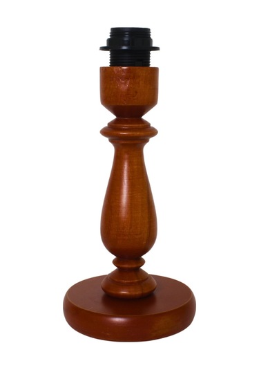 Meşe Renk Ahşap Abajur Ayak Klasik Model Ayk004580 Kahverengi