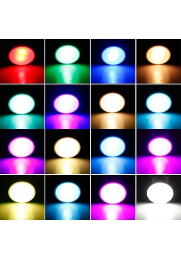 Gu10  Lamba Rgb 8w Rgbw Rgbww Gu10  Spot  220v 110v Rgb Lamba Bombillas  Gu 10 16 Renk 8w Rgbww