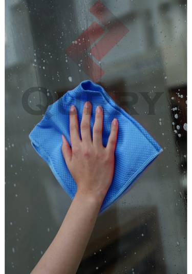 Qurry Baklava Desen Mikrofiber Mutfak Cam Bezi 3'lü 40 x 40 CM