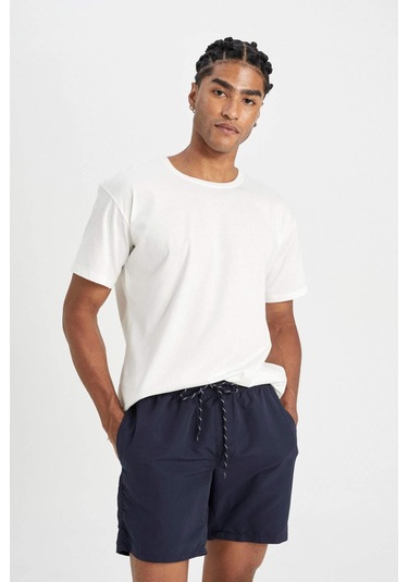 DeFacto File Astarlı Kısa Boy Deniz Şortu N0132AZ24HSIN75