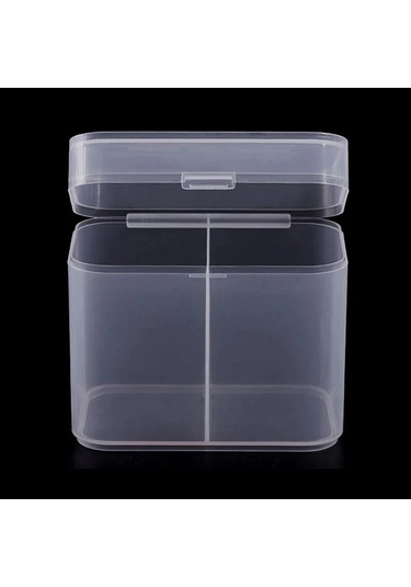 Tırnak Sanat Saklama Kutusu Tırnak Aksesuarları Organizatör Temizle Küboid Plastik Saklama Kutusu Ambalaj Kutusu Tırnak Fırçası Dosya Manikür Araçları Açık Sarı