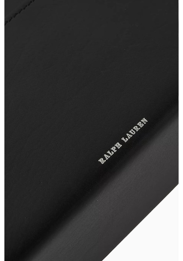 Ralph Lauren Brennan Deri Letter Rack Pratik Ofis Gereçleri Siyah