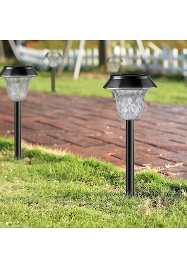 Cbtx Cıs-57454 6 Adet / Takım Ip65 Su Geçirmez Bahçe Hissesi Işık Veranda Yard Çim İçin Güneş Enerjili Led Lamba - Sıcak Beyaz Işık Diğer