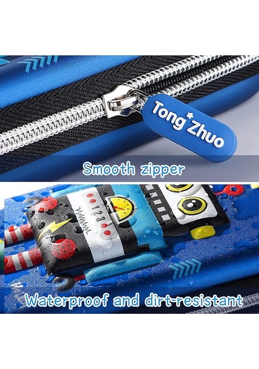 3d Robot Kalem Kutusu Kalem Kesesi Su Geçirmez Kalem Kutusu Çantası Çocuklar Erkek Okul Öğrencileri İçin Çok Renkli