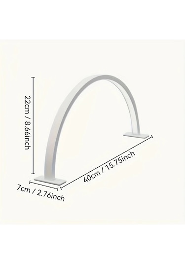 Willowhaven Pembe Ark Tırnak Lambası Ayarlanabilir Parlaklık Renk Sıcaklığı 3 Aydınlatma Modu Pembe Yay Tırnak Lambası