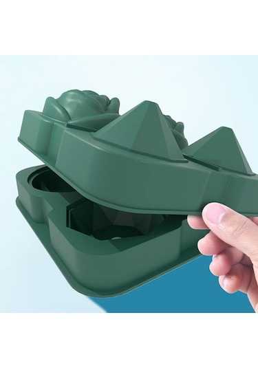 4 Delikli Gül Elmas Şekli Kokteyl Buz Küpü Kalıpları Silikon Buz Topu Makinesi, Renk: Buz Klipsli Gri Diğer