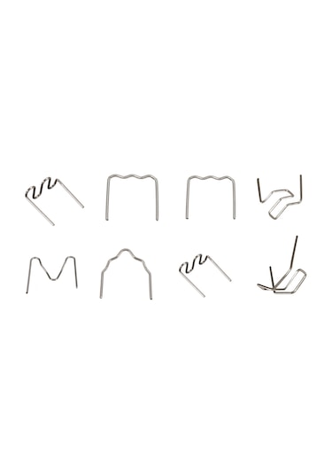 Gajeena Otomatik Tampon Kaynak Makinesi İçin Paslanmaz Çelik Çivi Seti - 0.6-0.8mm, Dış Köşe Ve Dalgalı Tip, 100 Adet