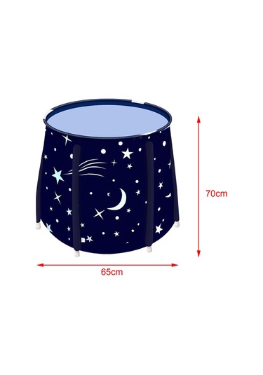 Suntek Yetişkinler Için Taşınabilir Katlanabilir 65cmx70cm Mavi Diğer