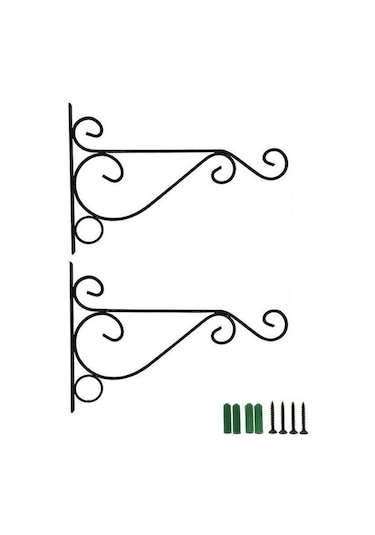 Bronz Metal Demir Duvar Askı Aparatı Sanat Bitki Tutucu Askı Kancası Ev Bahçe Dekor L