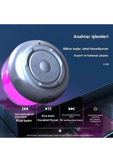Aurora Şeffaf Ve Havalı Bluetooth Küçük Stereo Kablosuz Taşdırılabilinir