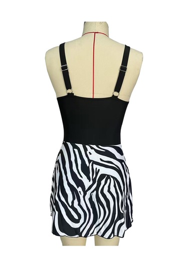 "ınce" Baskıtek Parça Mayo Plaj Tatil İnce Mizaçtek Parça Mayo Zebra