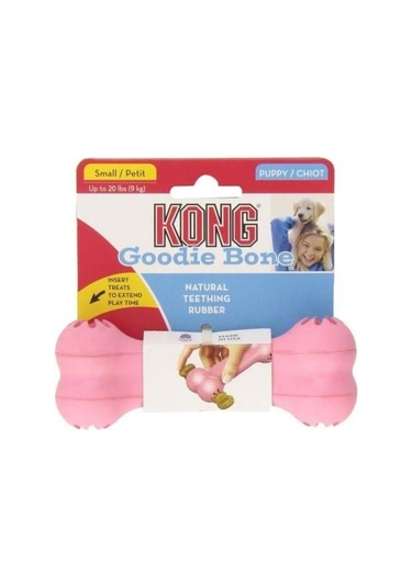 Kong Goodie Bone Kemik Şeklinde Çok Amaçlı Yavru Köpek Oyuncağı S