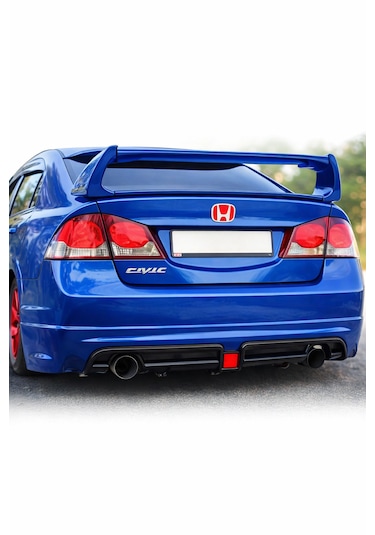 Honda Civic Fd6 2006-2012 Model Uyumlu Kırmızı Bağaj Logo Arka Amblem Oem Kalite