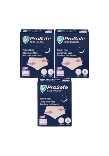 Prosafe Gece Külodu Yoğun Regl Dönemine Özel 3 Paket 6 Adet