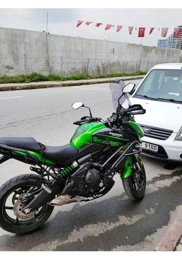 15-18 Kawasaki Versys Uzun Ön Cam Zeus Açık Füme 48cm 4mm