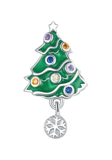 Bsc374 Noel 925 Gümüş Boncuk Dıy Boncuk Aksesuarları Çok Renkli