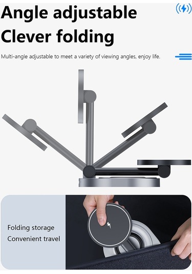 Butu 12-15 Serisi İçin W14 3'ü 1 Arada Manyetik Kablosuz Şarj Cihazı