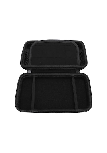 Kangvka New 2ds Xl/2ds Ll Ve 3ds İçin Taşınabilir Korumalı Kılıf - 8 Oyun Kartı Yeri Ve Çanta Bölmesi, Su Geçirmez Pu Ve Eva Malzeme - Gümüş