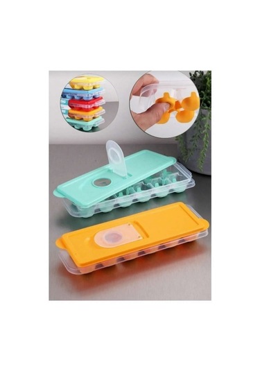 Yapışmaz Silikon Buz Kalıbı Bas Çıkar Slikon Buz Kalıbı Küp Buz K