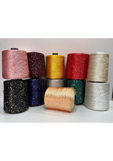100gr Pullu El Örgü İpi - Sarı