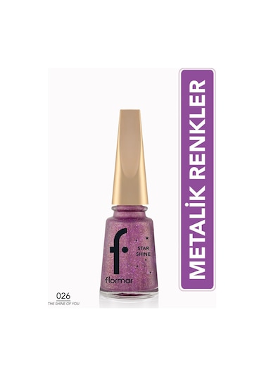 Flormar Star Shine Parlak Bitişli Metalik Oje 026