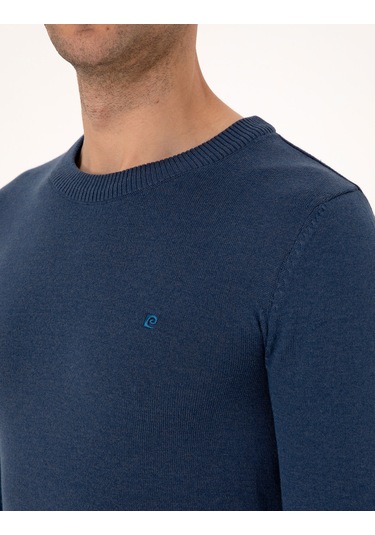 Pierre Cardin Erkek İndigo Melanj Kazak /triko 50314192-vr155 İndigo Melanj