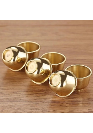 Sones Saf Bakır Kalınlaştırılmış Su Bardağı Buda İçin, Boyut: Büyük