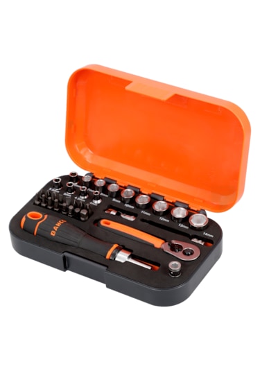 Bahco S34mc8h 1/4'' Karbüratör Lokma Takımı 34 Parça