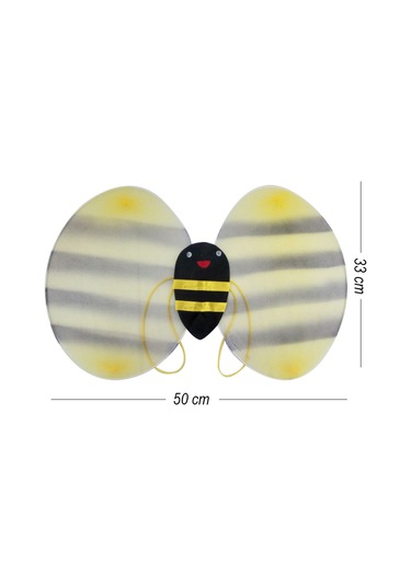 Kanat Set Arı Kostümü Lüks Taç-kanat-asa Set Kız Ve Erkek Kostümü