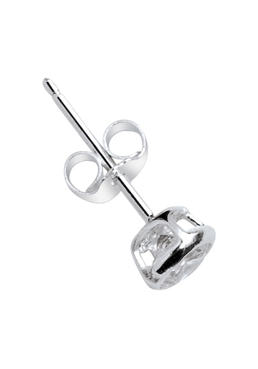 Gümüş Tektaş Erkek Küpesi Sle0046 Altınsepeti