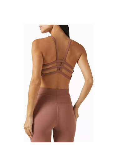 Vuori Yosemite Spor Sütyeni, Breatheınterlock, Hafif Destek Kahverengi