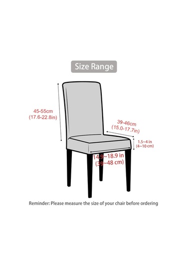 Youmex Ev/hotel Restoran Sandalye Kılıfı, Yüksek Esnek Poliester, Tek Parça, Boyut Özel, Metal Gri, Tüm Mevsimler, Kirlilikten Koruma Gri