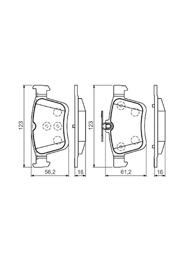 Seat Tarraco 1.5tsı 2019-2024 Bosch Arka Balata 123mm