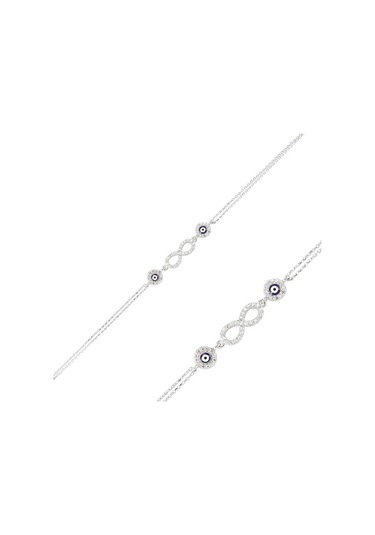 Blackcraft 925 Ayar Gümüş Sonsuzluk Bileklik Bc-4fd565 Renkli