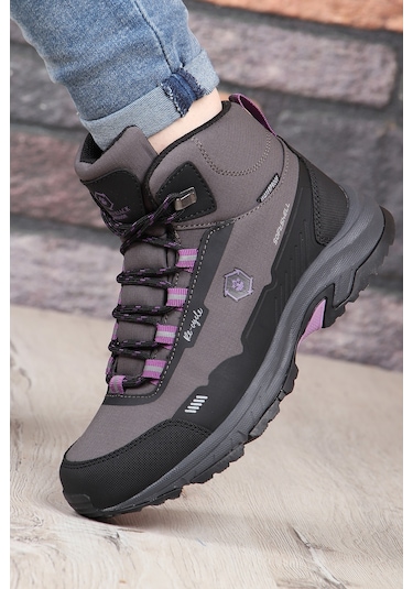 Lumberjack Re-cycle Kaymaz Su Geçirmez Outdoor Kadın Bot 667800001060 12 Mor
