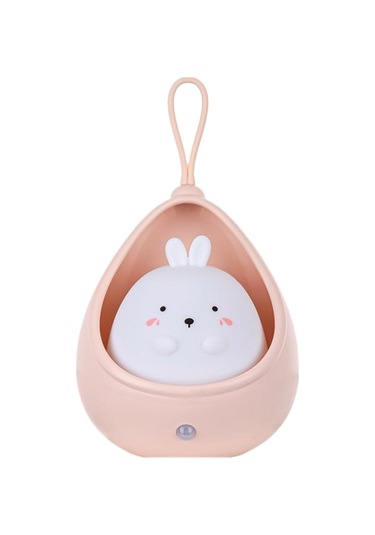 Homyl Sevimli Led Gece Lambası Masa Kabine Işık Usb Pembe Pembe