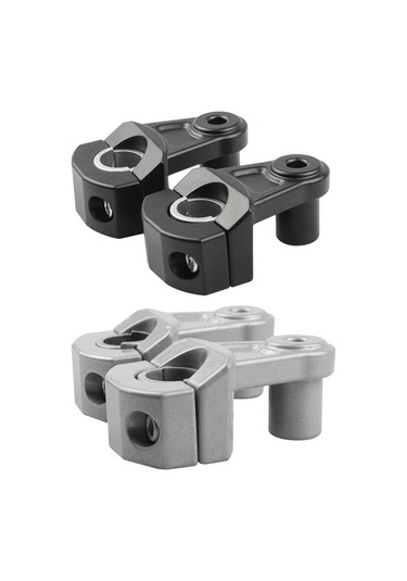 Ganzhoushop Yükseltici Uzantıları Suntek Siyahı Motosiklet Motosiklet Montaj Kiti Için Gidonu Adaptörü Ln Siyah