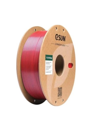 Esun Silk Pla+ Filament Çift Renk Siyah-kırmızı