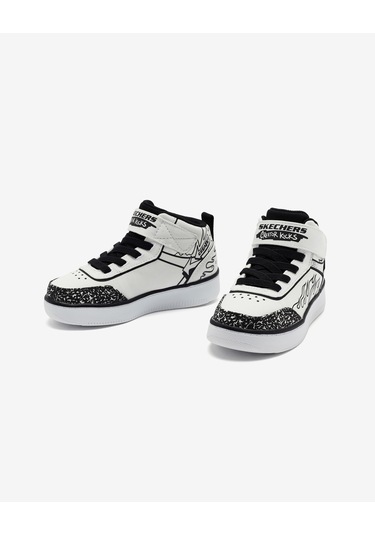 Skechers Sport Court 92 - Color-blitz Büyük Erkek Çocuk Beyaz Sneakers 403500l Wbk Beyaz