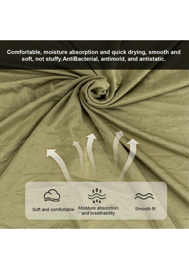 Pazly Yumuşak Nefes Alabilir Uyku Tulumu İçliği - Hafif Gri, Uzun Ömürlü, Taşınabilir Gri