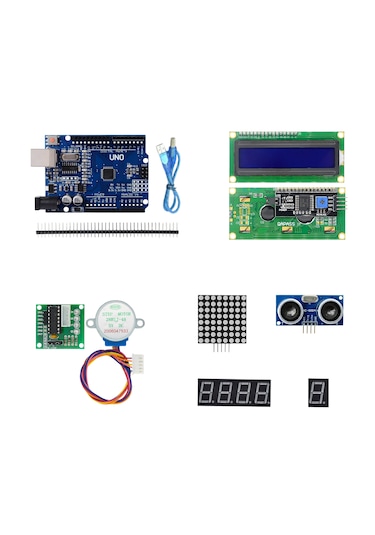 Arduino 39 Çeşit 185 Parça Süper Başlangıç Seti Malzeme Kutulu