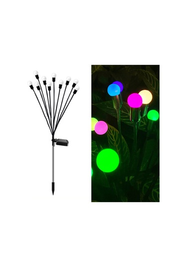 Dianziye Güneş Enerjili Sallanan Atkı Lambası - Bahçe Dekorasyonu Işığı, 10 Led Renkli Işık, Ip65 Su Geçirmez, 8-10 Saat Çalışma Süresi Diğer