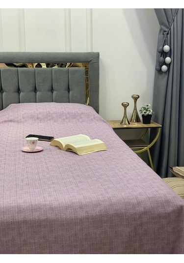 Nivemeshome Lila 160x230 Tek Pike Örtüsü Tek Kişilik Lila