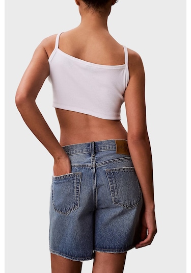 Calvin Klein Bayan Top Lv047f221g Yaf Beyaz