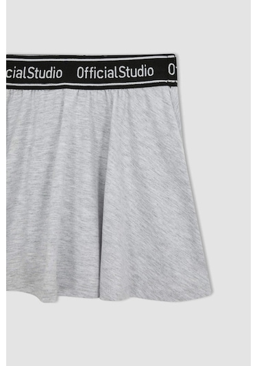 Kız Çocuk Şort Etek Gri