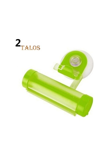 Yeşil Talos Tüp Sıkacağı Sarma Tutucu Diş Macunu Kolay Dağıtıcı Banyo Yeşil